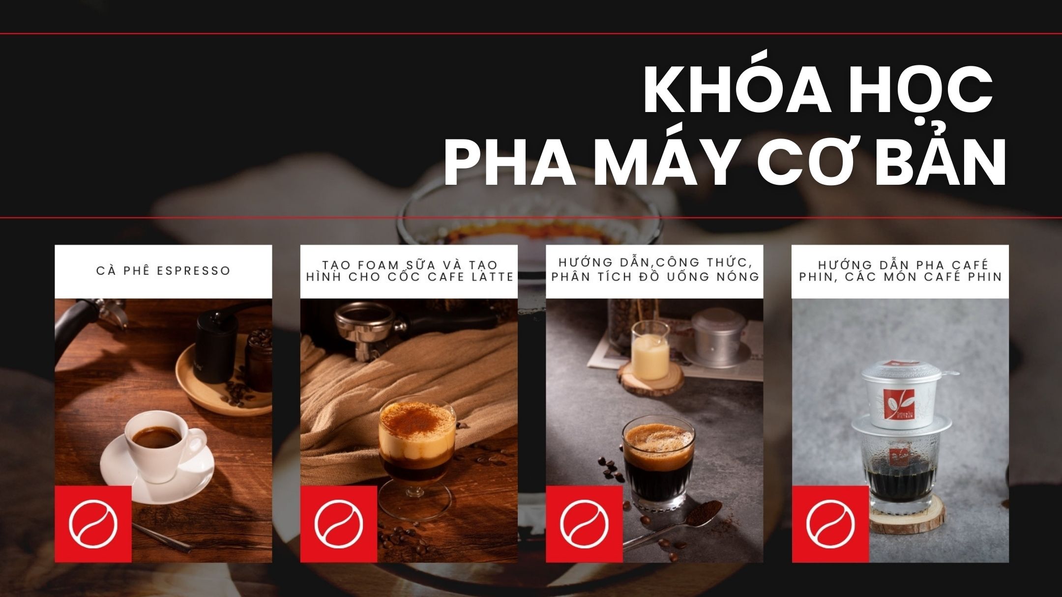 Khóa học cà phê pha máy