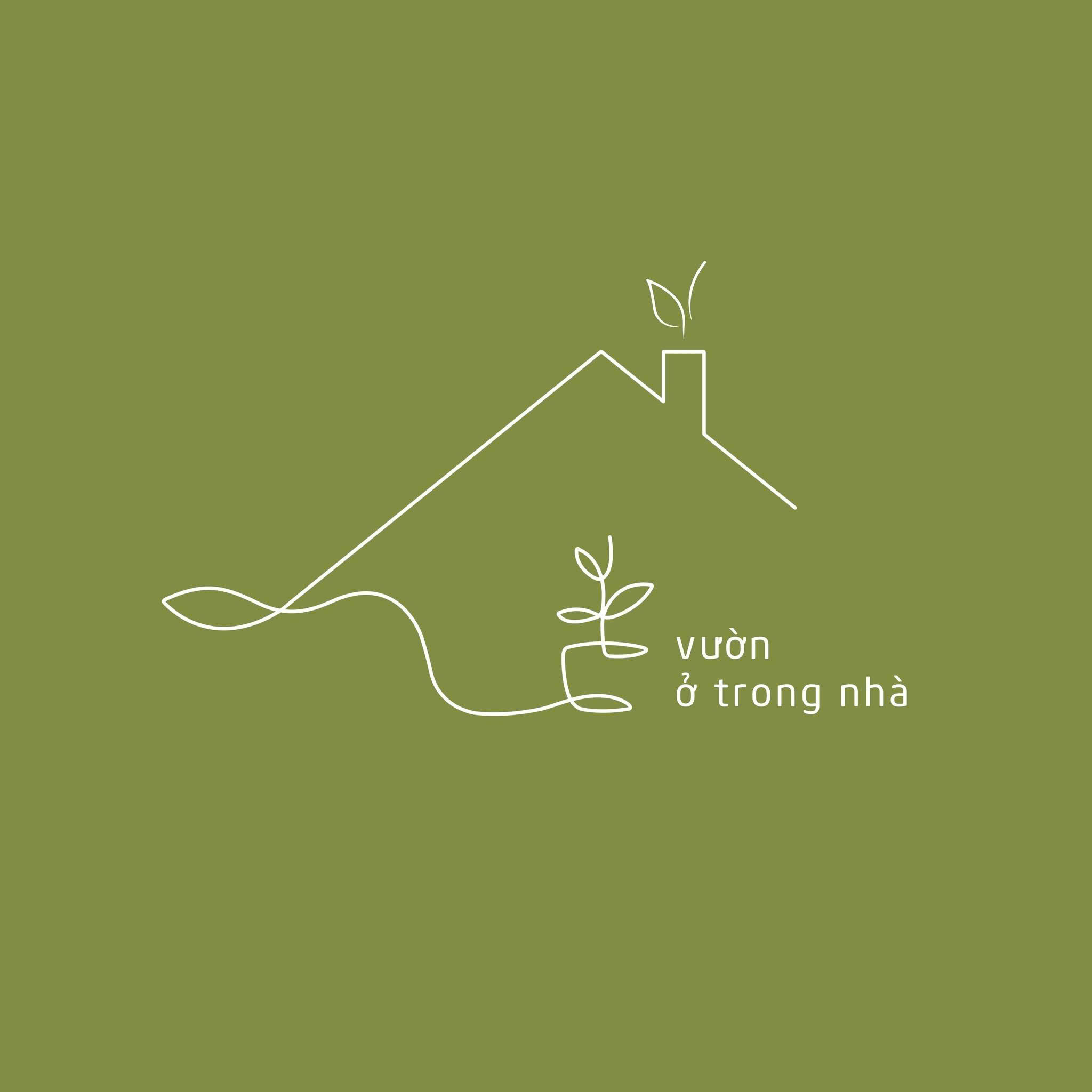 Logo vườn ở trong nhà